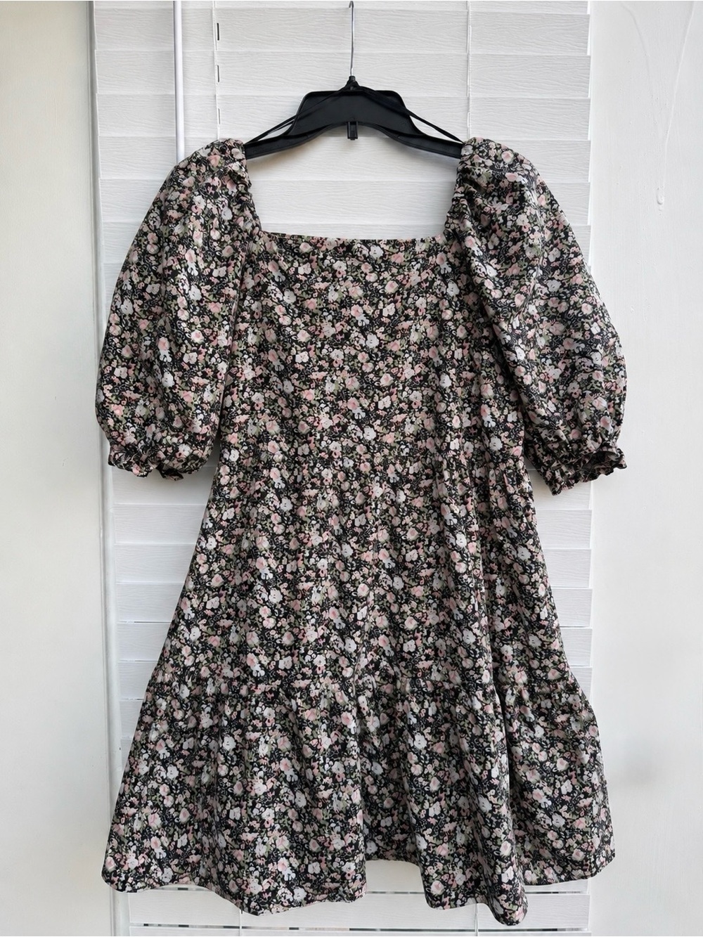 Levi’s Floral Cottagecore Mini Dress Women’s Small Cotton Puff Sleeve Prairie
